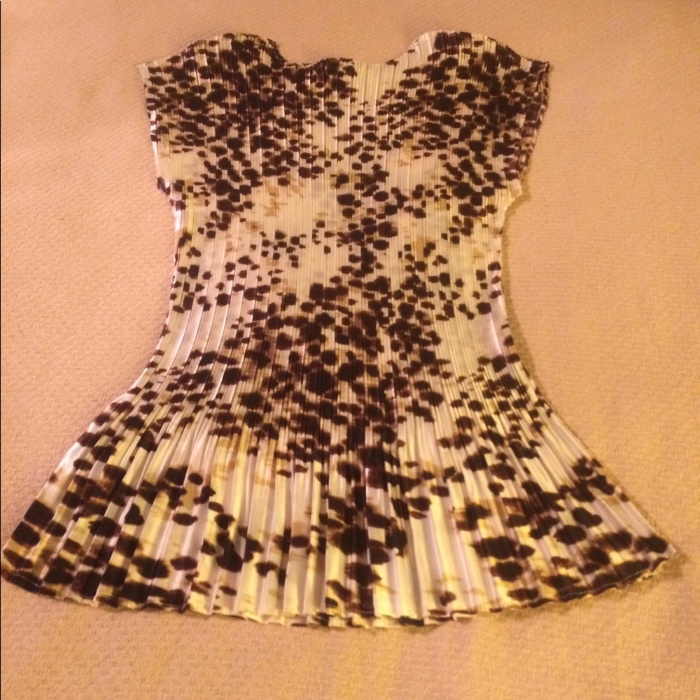 This beautiful silky top has never been worn.